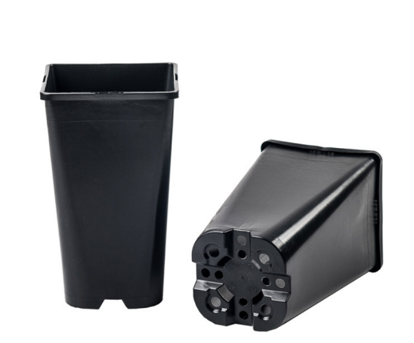 3 Liter Topf viereckig/schwarz, 15 x 15 x 20 cm