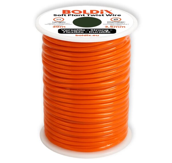 Flexibler Pflanzendraht mit weicher Gummi-Ummantelung, 20m Ø3.5mm